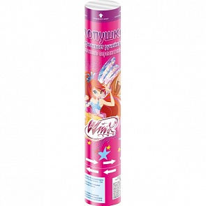 Хлопушка «Winx», 30 см., пневмо (Веселый Праздник, POP-30-WXsim)